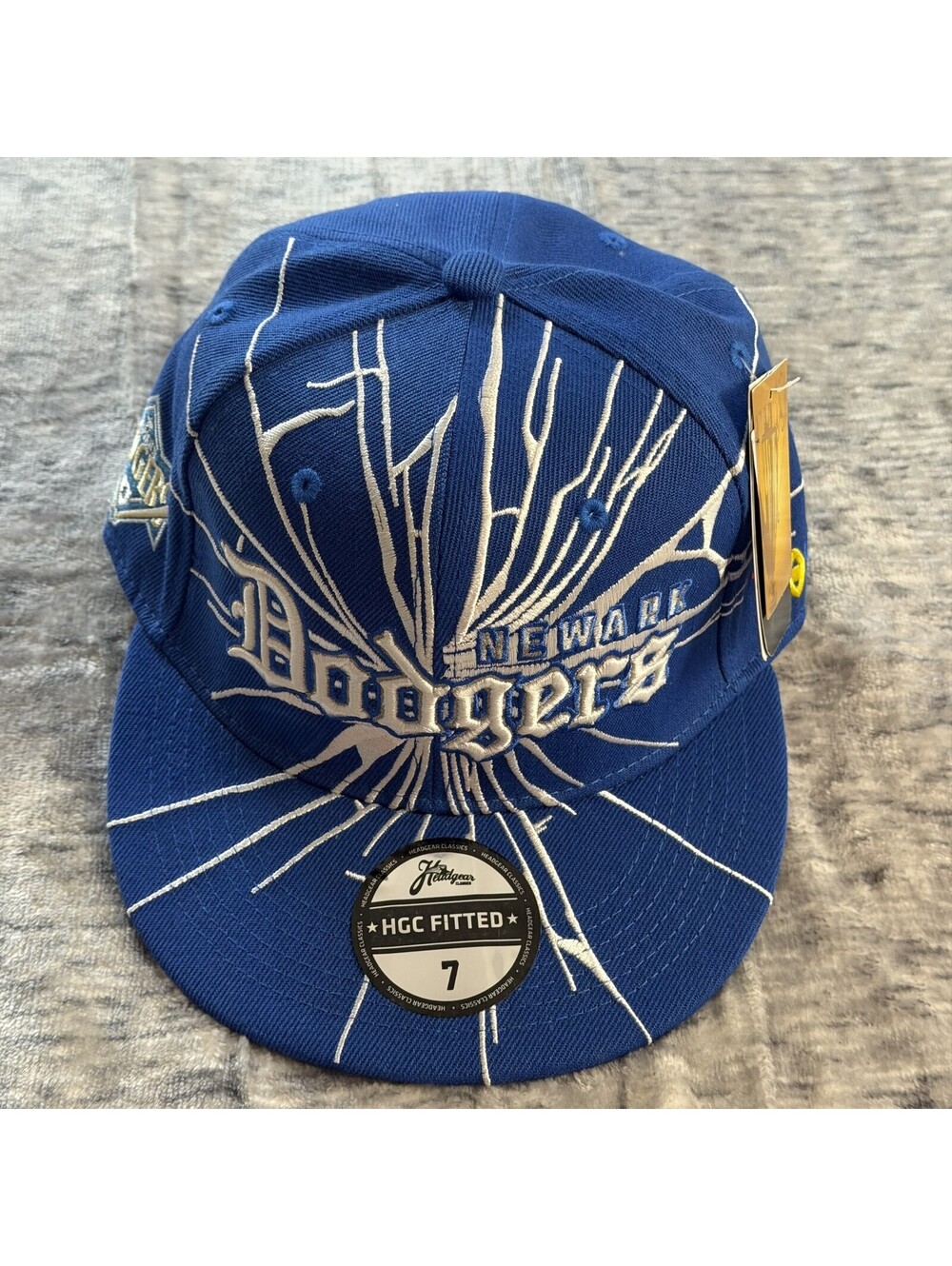 Newark Dodgers Negro Leagues Baseball Fitted Hat Cap Size 7 Royal Blue TO$A HGC